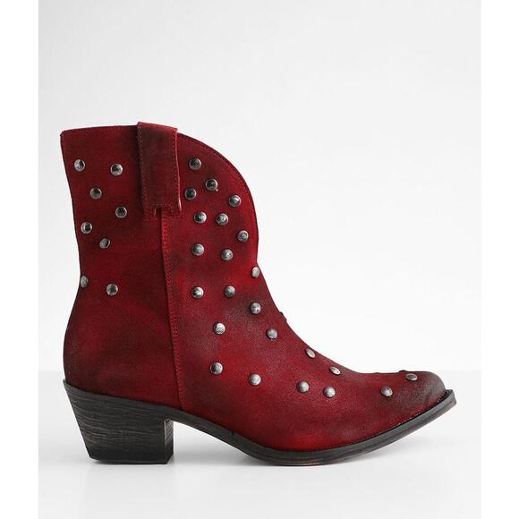 Corral red suede Studded Leather Western Boots - Picture 11 of 14